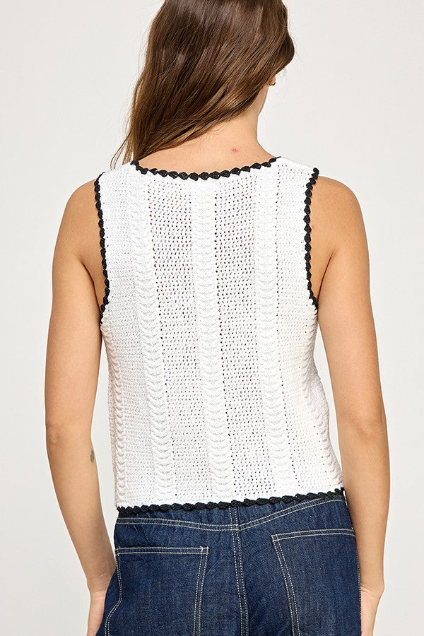 THE UPSIDE CROCHET TANK TOP