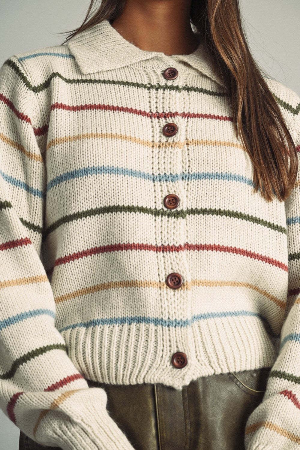 THE PORTER STRIPED CARDIGAN