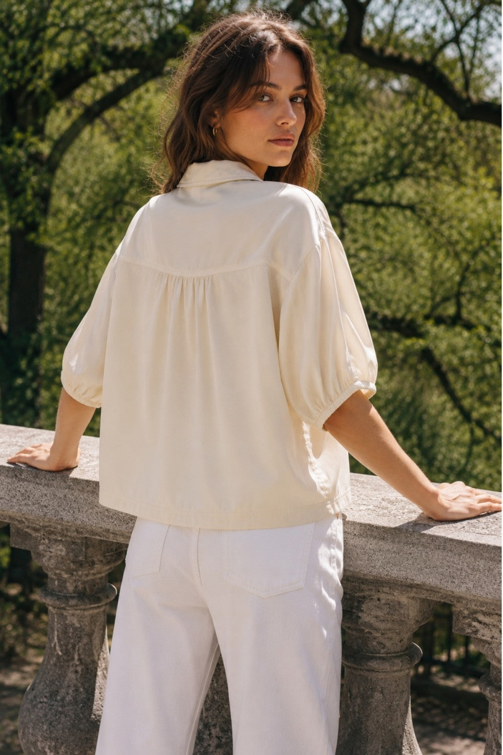 THE LACE CREPE SHIRT