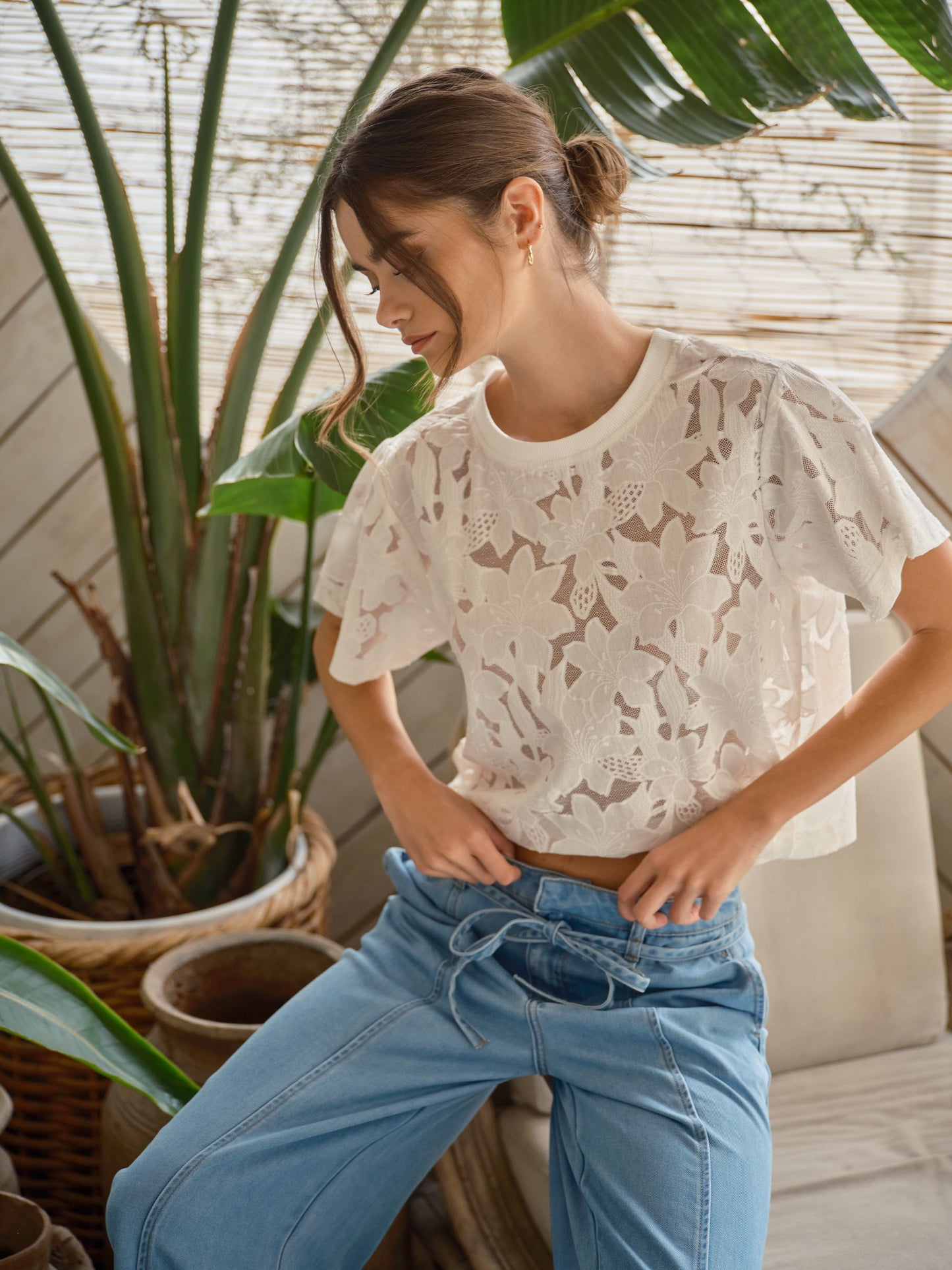 THE FLORAL LACE SHIRT