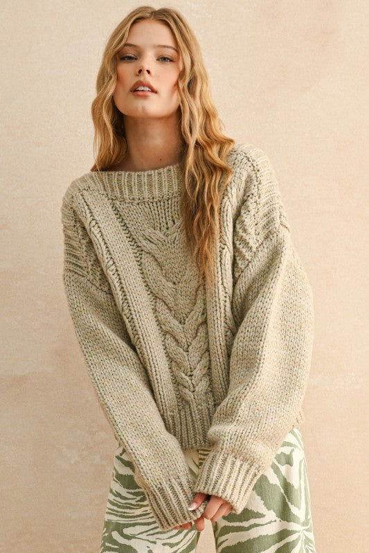 THE CHUNKY CABLE KNIT SWEATER