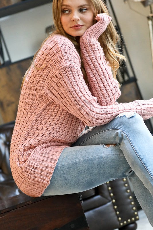 LOOSE FIT CHUNKY KINT SWEATER TOP