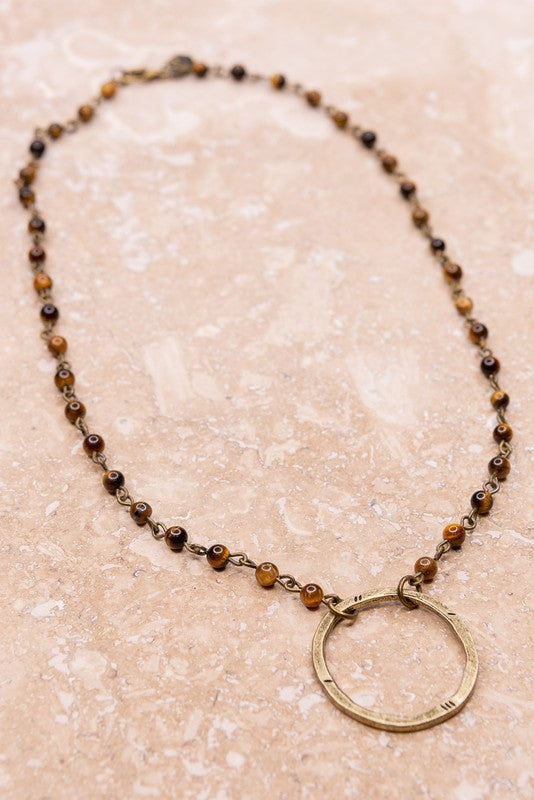 NOVA TIGER'S EYE NECKLACE