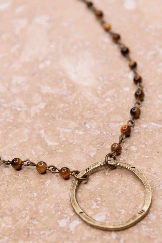 NOVA TIGER'S EYE NECKLACE