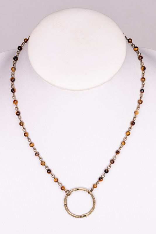 NOVA TIGER'S EYE NECKLACE