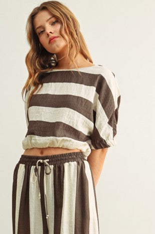 THE ARLO TOP | NEW COLOR | BROWN