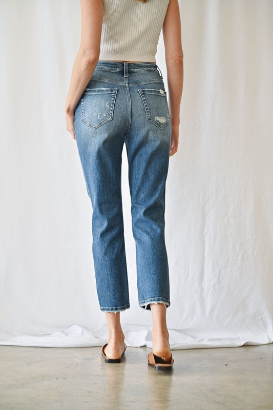 MICA DENIM | STRETCH SUPER HIGH RISE MOM JEAN