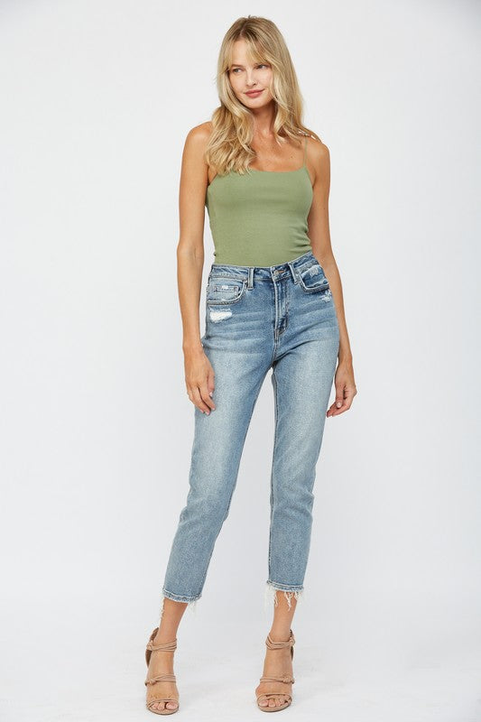 BY MICA DENIM | HIGH RISE MOM JEANS