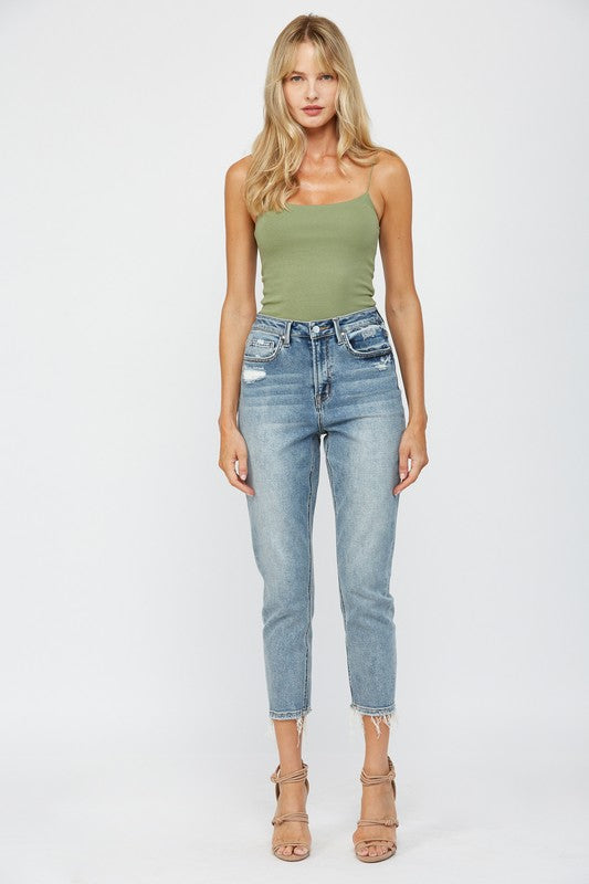 BY MICA DENIM | HIGH RISE MOM JEANS
