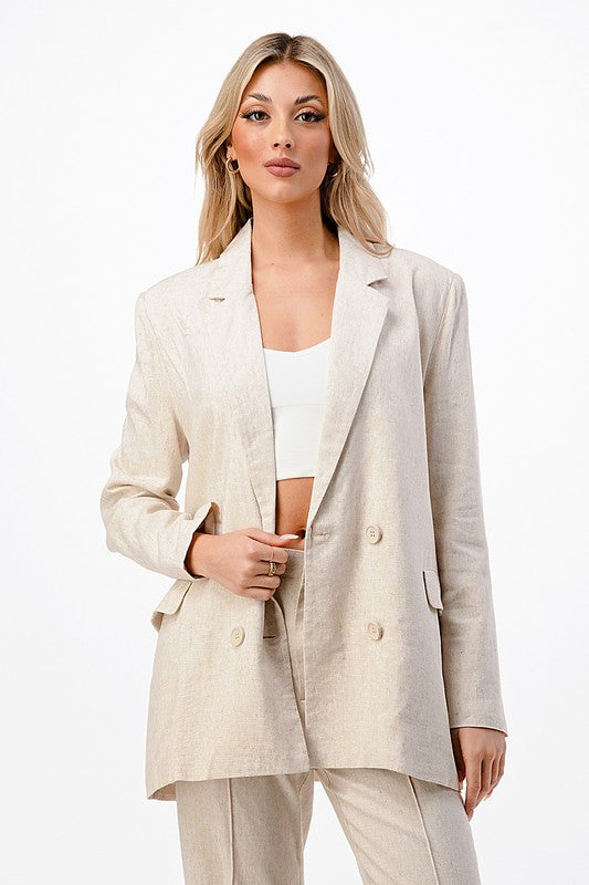 DOUBLE BREASTED BLAZER