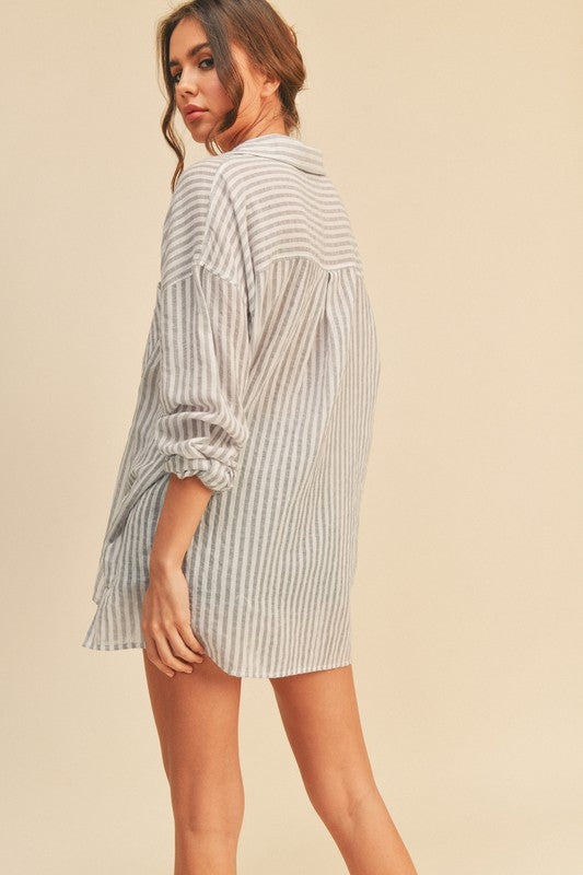 MIOU MUSE | STRIPED BUTTON DOWN SHIRTS