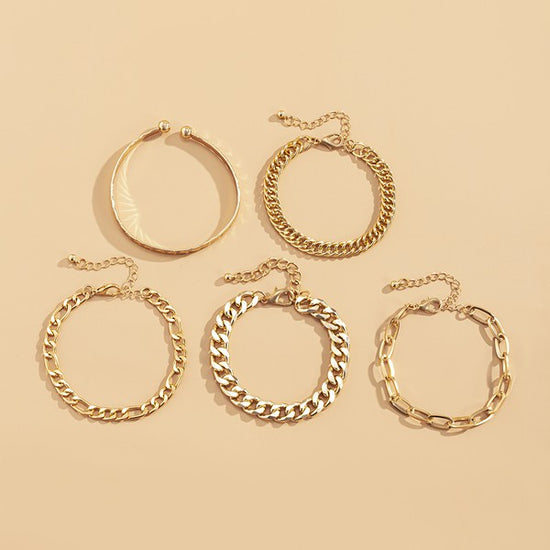 GOLD STACKING CHAIN BRACELET