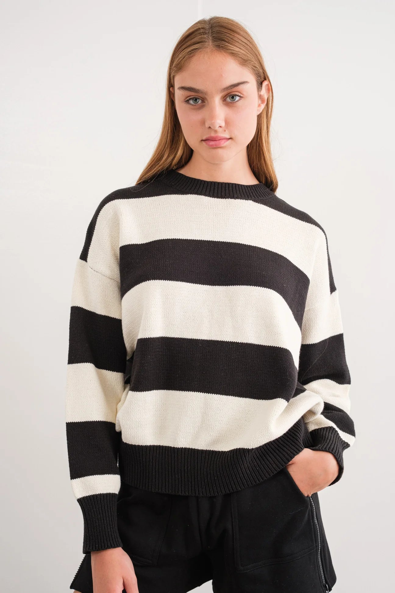 LEILANI STRIPED SWEATER