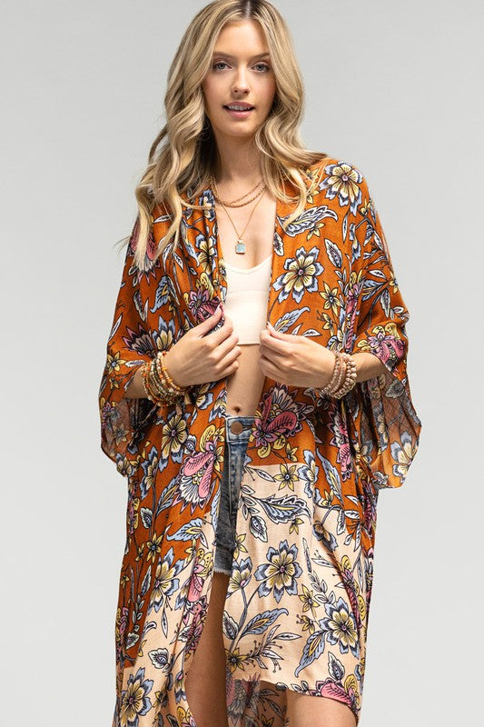 FLORAL KIMONO