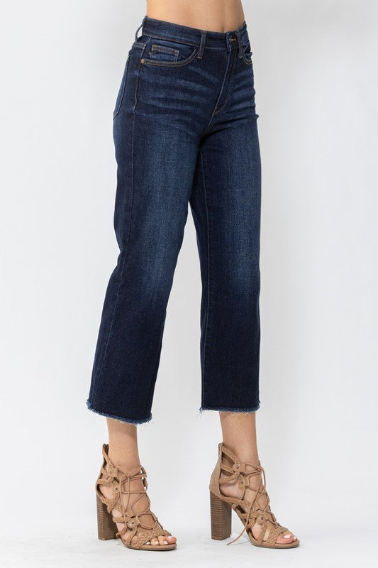 JUDY BLUE WIDE LEG JEANS