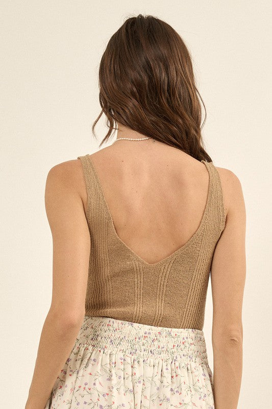 Load image into Gallery viewer, RIBBED KNIT TANK TOP
