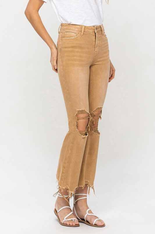VINTAGE HIGH RISE CROP FLARE JEAN