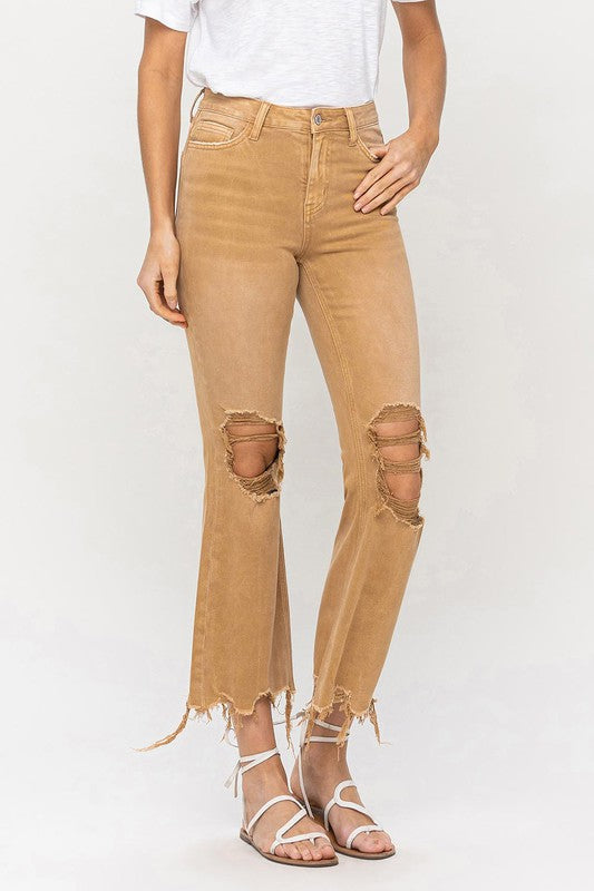 VINTAGE HIGH RISE CROP FLARE JEAN