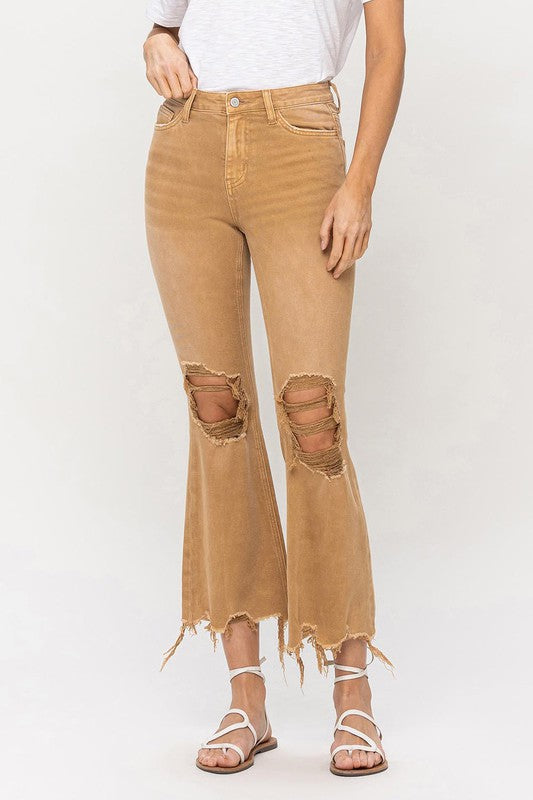 VINTAGE HIGH RISE CROP FLARE JEAN
