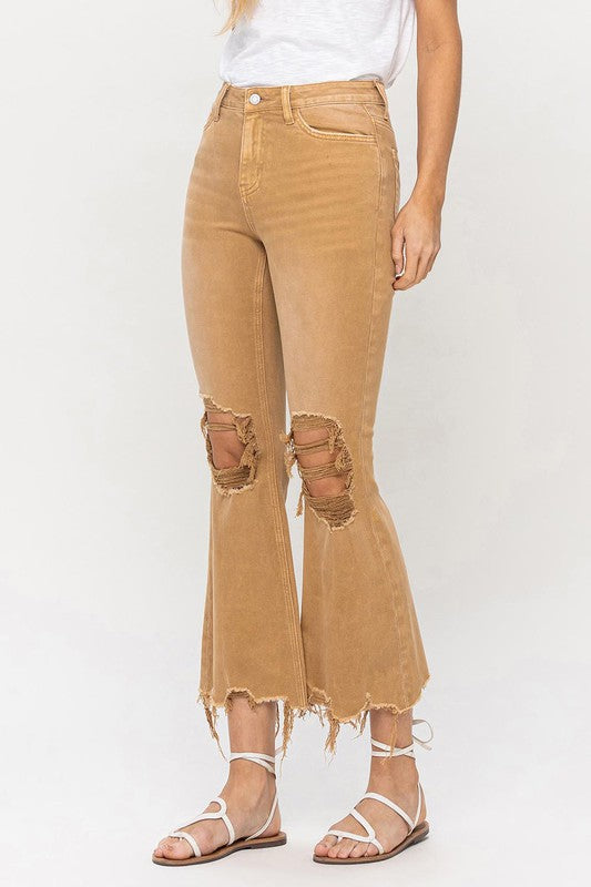 VINTAGE HIGH RISE CROP FLARE JEAN