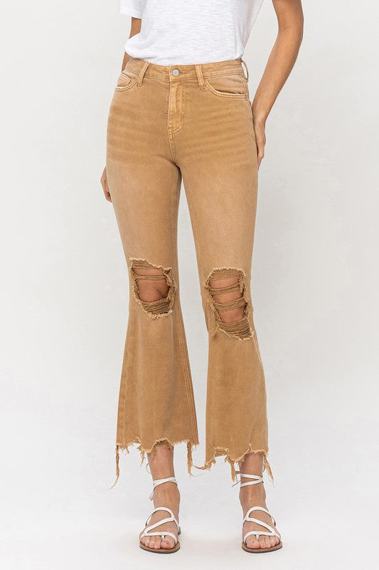 VINTAGE HIGH RISE CROP FLARE JEAN