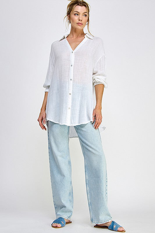 WASHED LINEN BUTTON DOWN SHIRTS