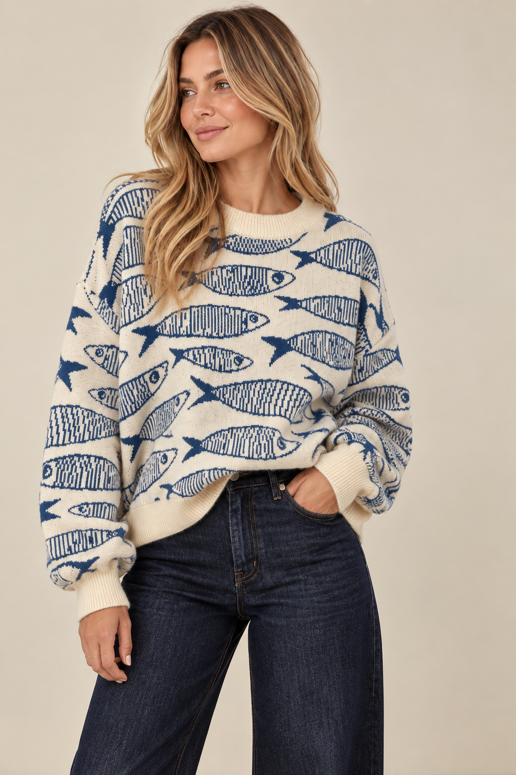 THE SARDINE STORY KNIT SWEATER