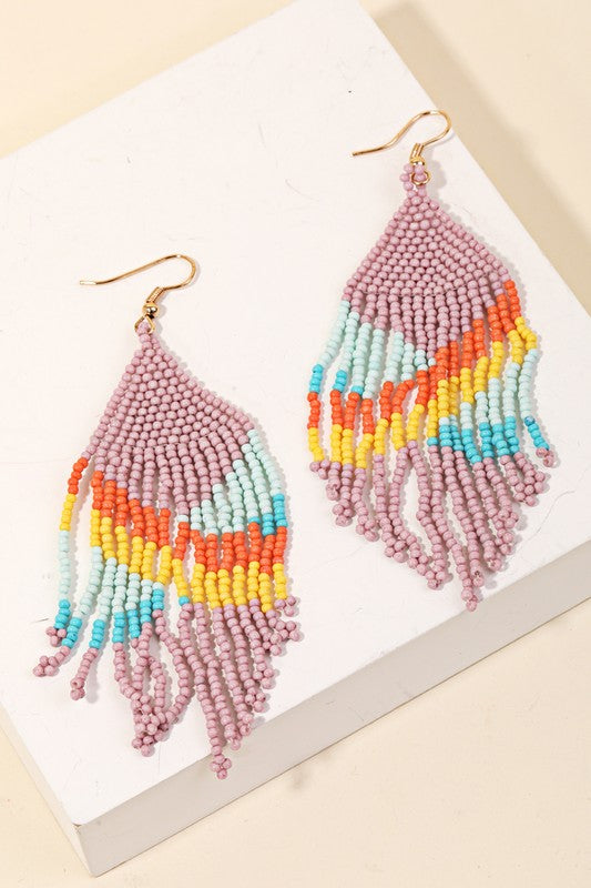 GOODVIBES SEED BEAD EARRINGS