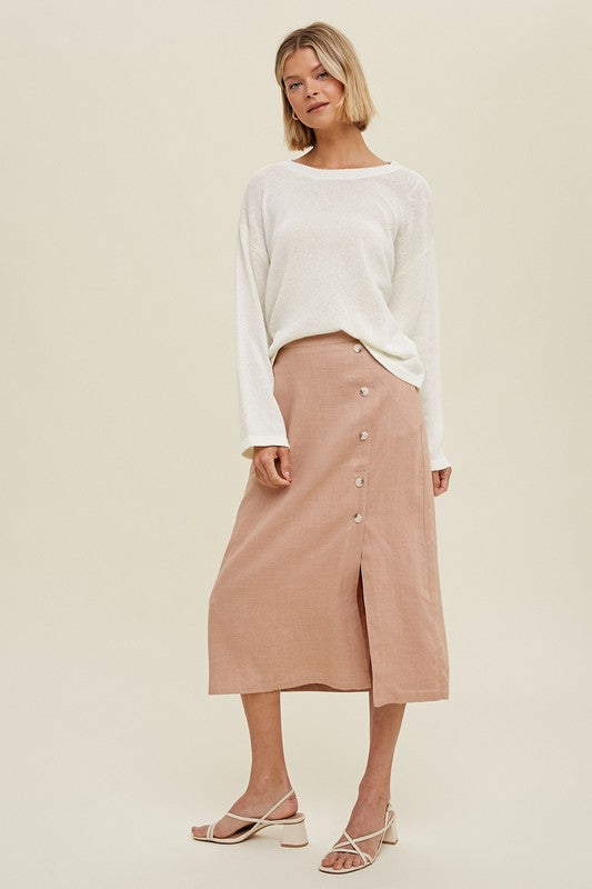 LIGHTWEIGHT RELAXED SWEATER - CREAM