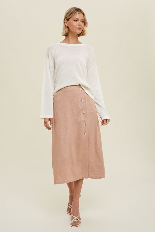 LIGHTWEIGHT RELAXED SWEATER - CREAM