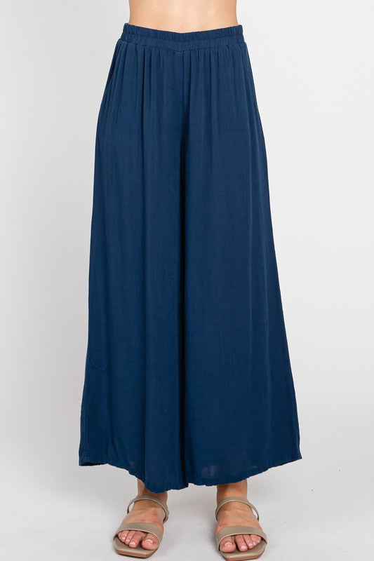 WIDE LEG PANTS - TEAL