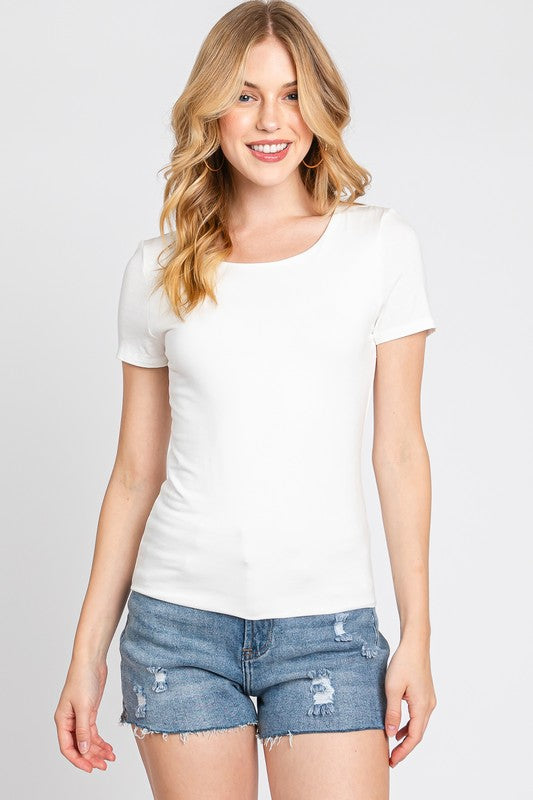 DOUBLE LAYERED TOP - WHITE