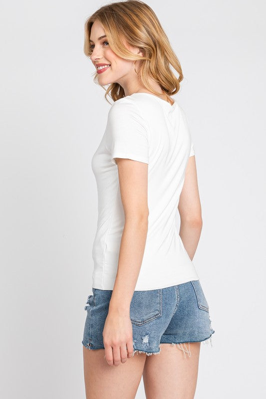 DOUBLE LAYERED TOP - WHITE