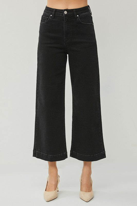 BY RISEN| HIGH RISE WIDE LEG JEANS