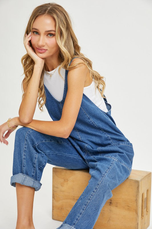 DENIM OVERALL JUMPSUIT