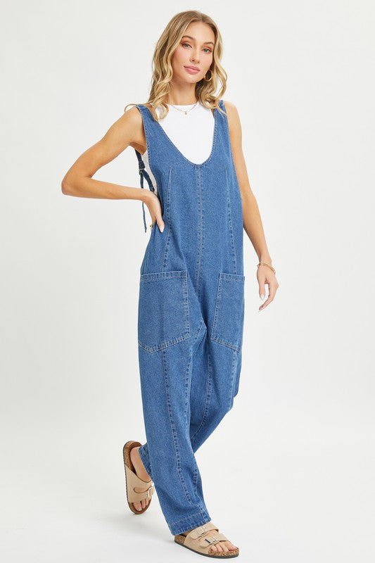 DENIM OVERALL JUMPSUIT