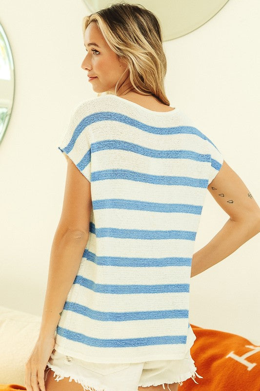 BIBI | LIGHTWEIGHT STRIPED TOP