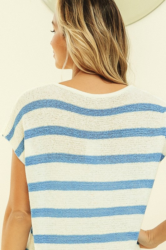 BIBI | LIGHTWEIGHT STRIPED TOP