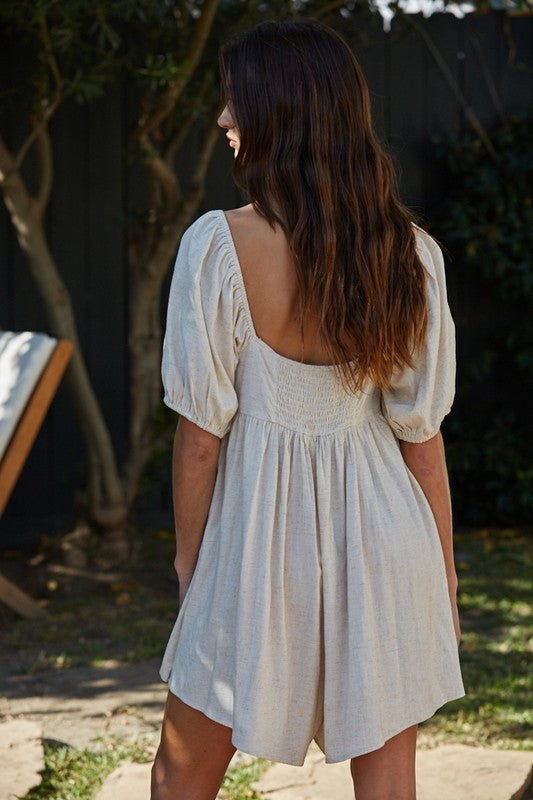 By Together | LINEN JEANNIE ROMPER