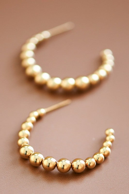 18K NON TARNISH HOOPS