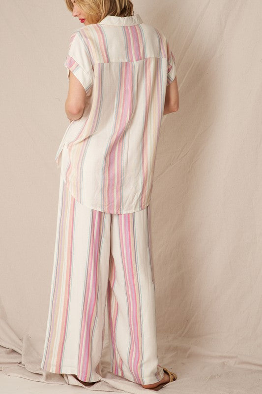 EN CREME | STRIPE PANTS