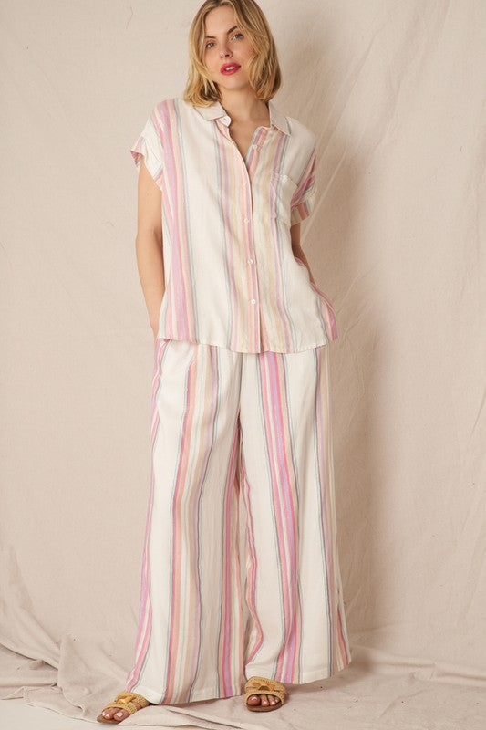 EN CREME | STRIPE PANTS