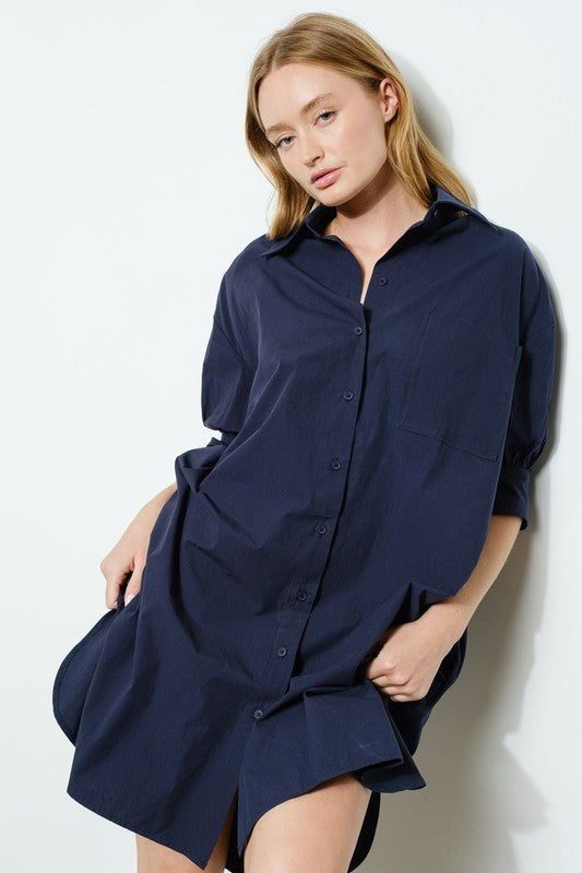 PREMIUM LINE | SHIRTDRESS WITH POCKETS