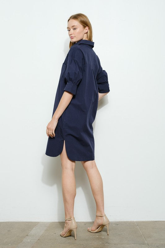 PREMIUM LINE | SHIRTDRESS WITH POCKETS