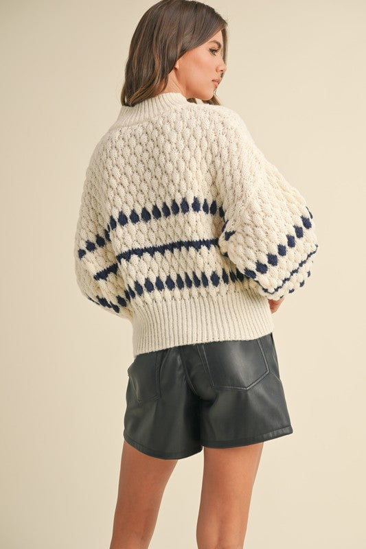 MIOU MUSE | COLOR POPPED SWEATER TOP