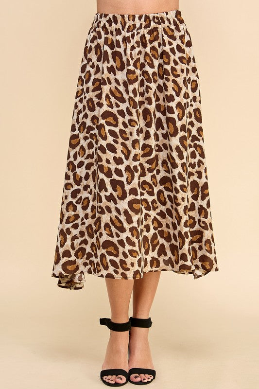 ANIMAL PRINT SKIRT