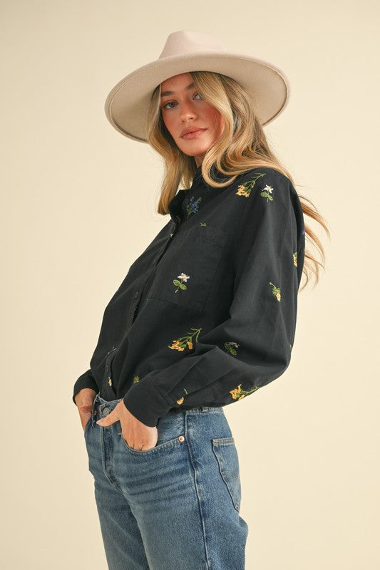 THE FLORAL EMBROIDERED SHIRT