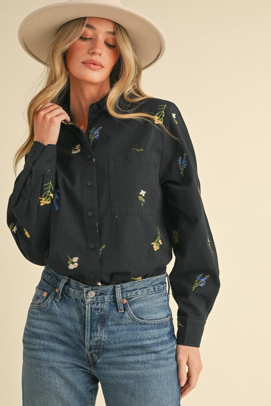 THE FLORAL EMBROIDERED SHIRT