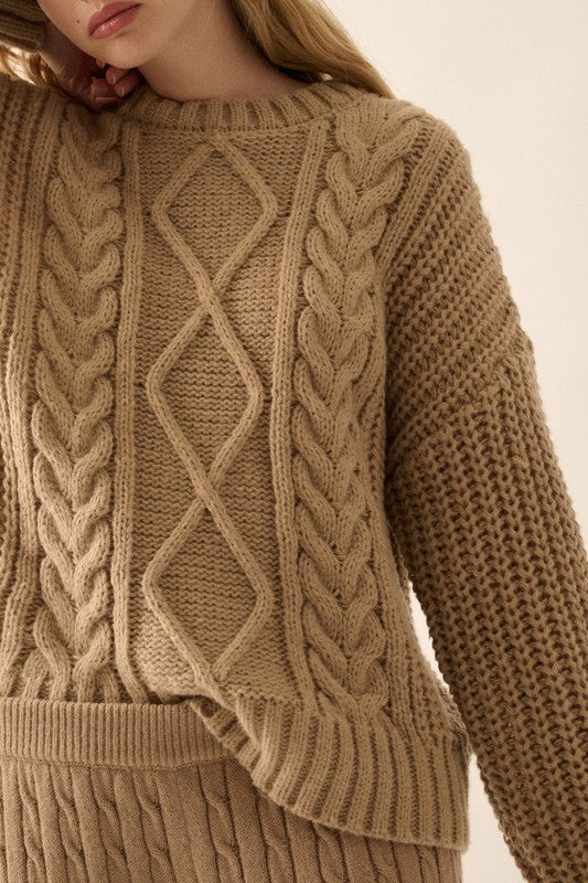 PREMIUM LINE | CABLE KNIT SWEATER