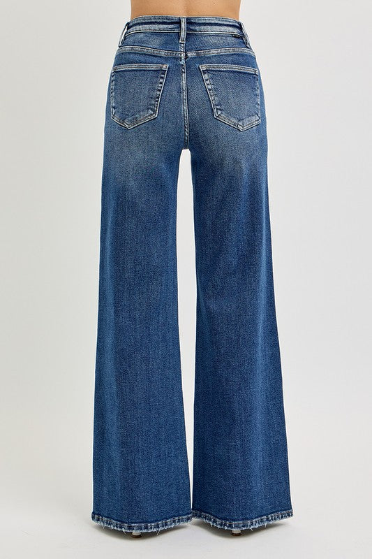HIGH RISE FRONT YOKE DETAILED JEANS